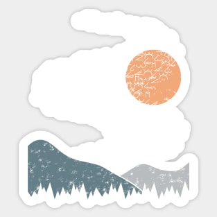 A Flock of Clouds Sticker